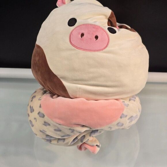 Squishmallows Flip-A-Mallows Ronnie The Cow & Rosie The Pig 14" Plush Kellytoy - Picture 3 of 9
